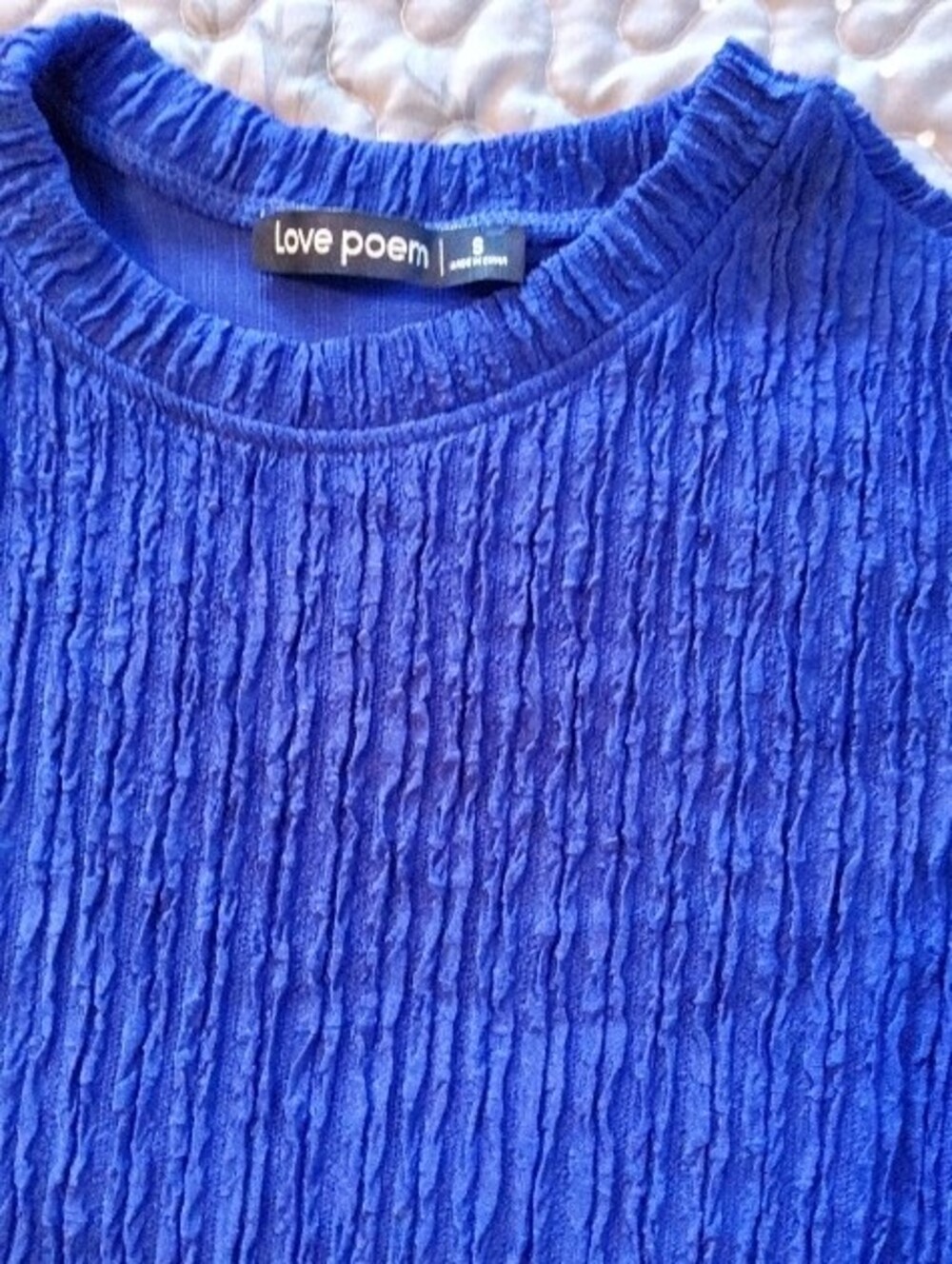NWT Love Poem Knit Two-Piece Set - Short Sleeve Top & Wide Leg Pants Small - Picture 6 of 13